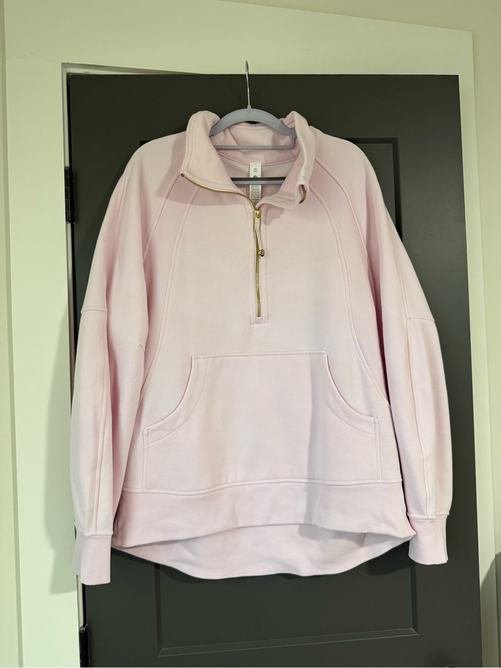 lululemon athletica Light Pink Quarter-Zip Pullover